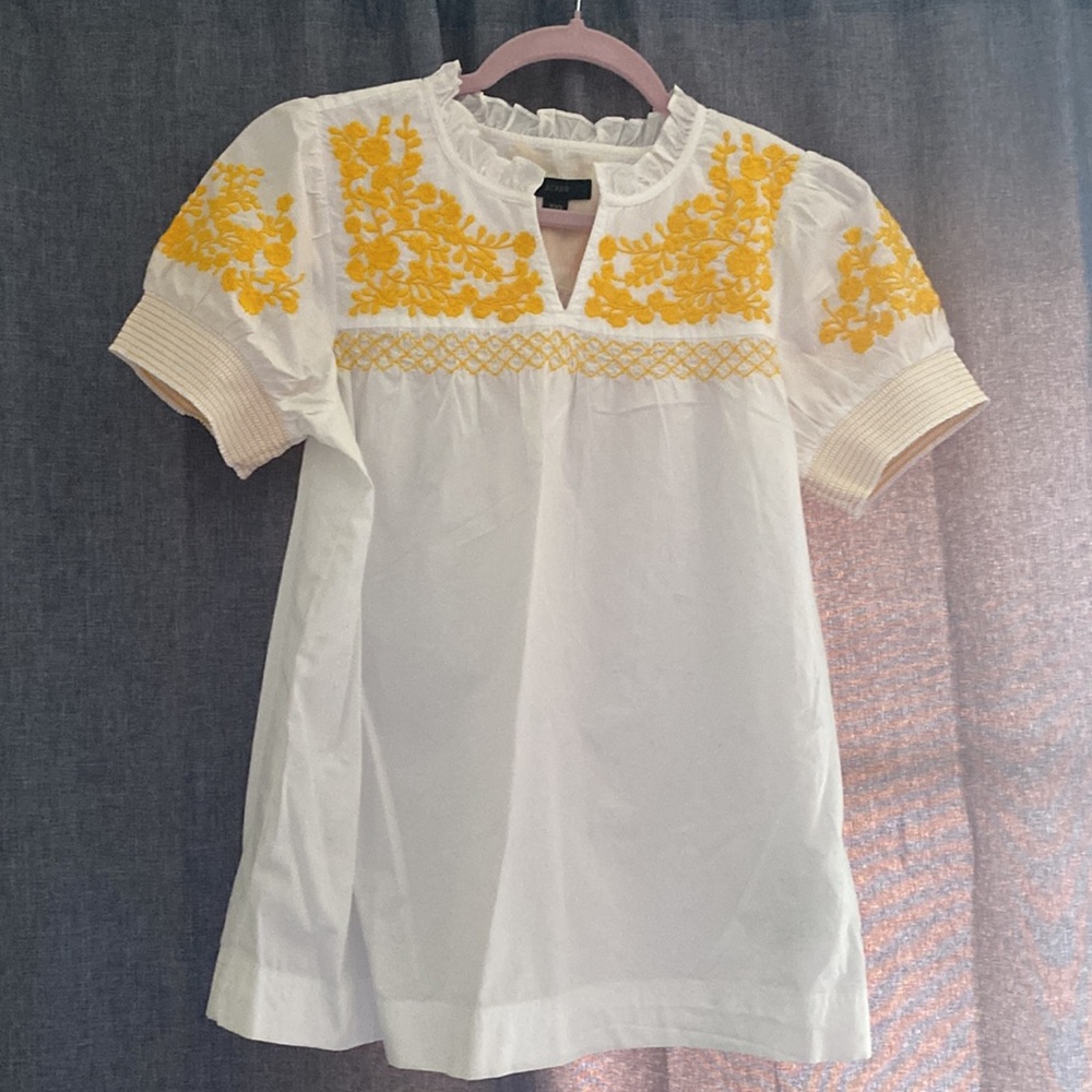 J.Crew short sleeve blouse